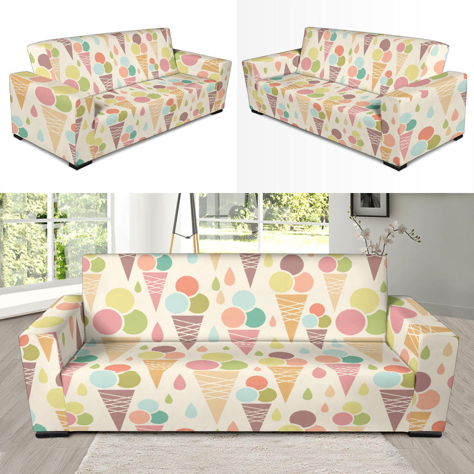 Ice Cream Cone Pattern Sofa Slipcover