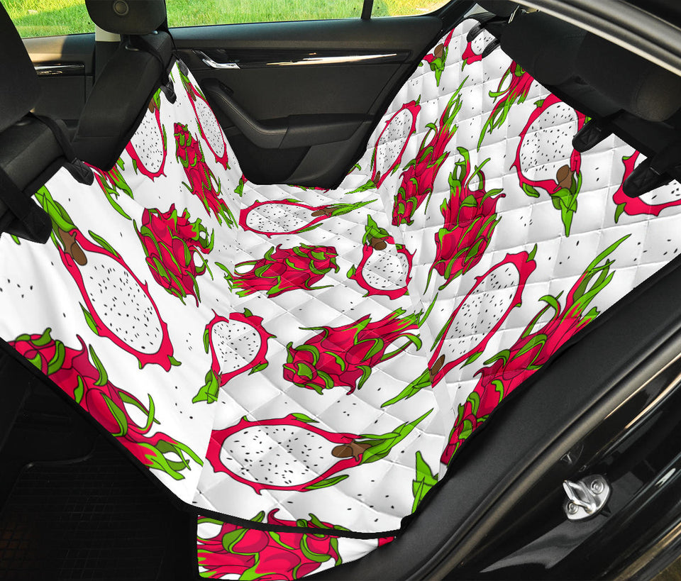 Dragon Fruits White Background Dog Car Seat Covers