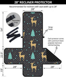 Deers star tree pattern Recliner Cover Protector