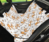 Cute Corgi Heart Star Bone Pattern Dog Car Seat Covers