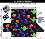 Colorful halloween background Sofa Cover Protector