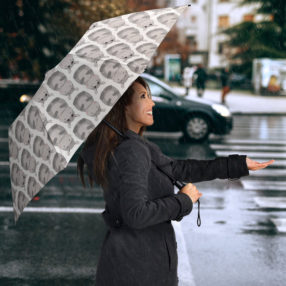 Hippopotamus Pattern Print Design 05 Umbrella
