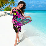 Heart Dot Wave Star Creative Design Pattern Sarong