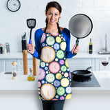 Colorful Clock Background Adjustable Apron