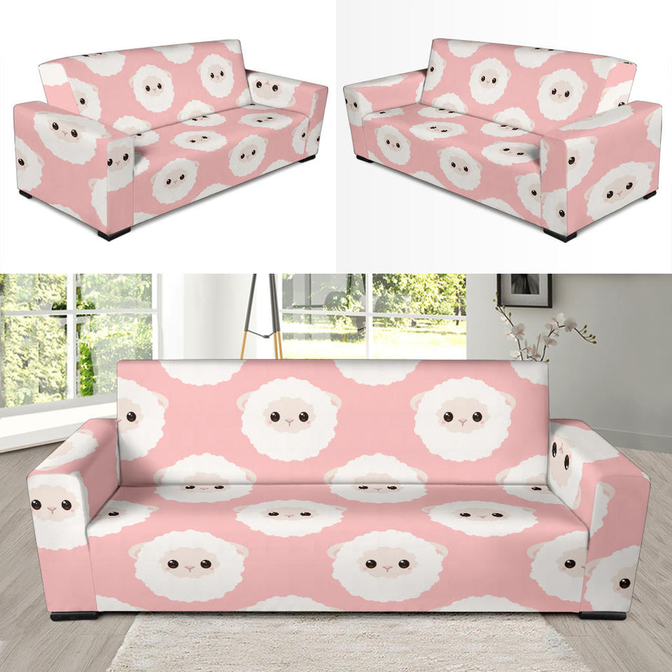 Cute Sheep Pattern Sofa Slipcover
