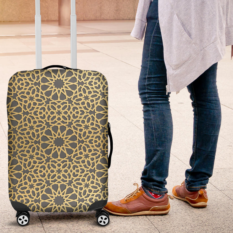 Arabic Star Gold Pattern Luggage Covers