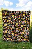 Beer Type Pattern Premium Quilt