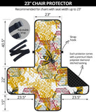 Cool Bee honeycomb leaves pattern Chair Cover Protector