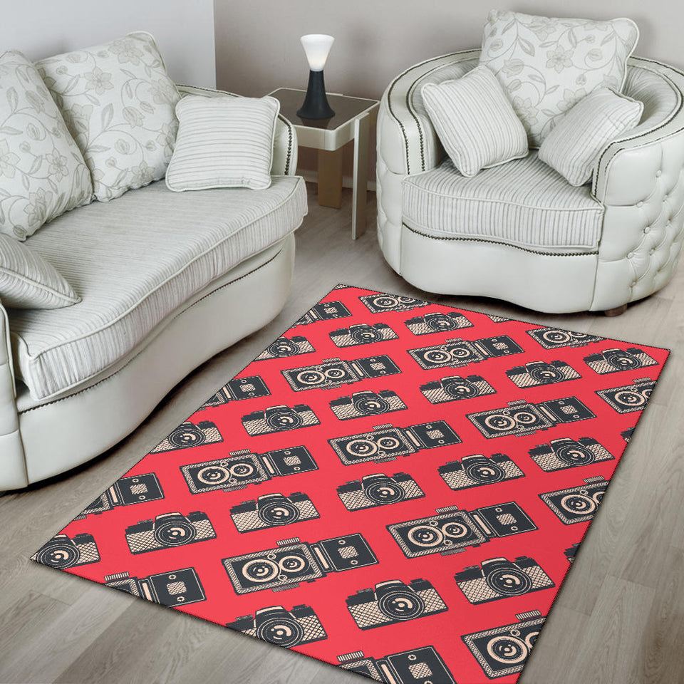 Camera Pattern Print Design 05 Area Rug