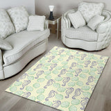 Seahorse Shell Pattern Area Rug