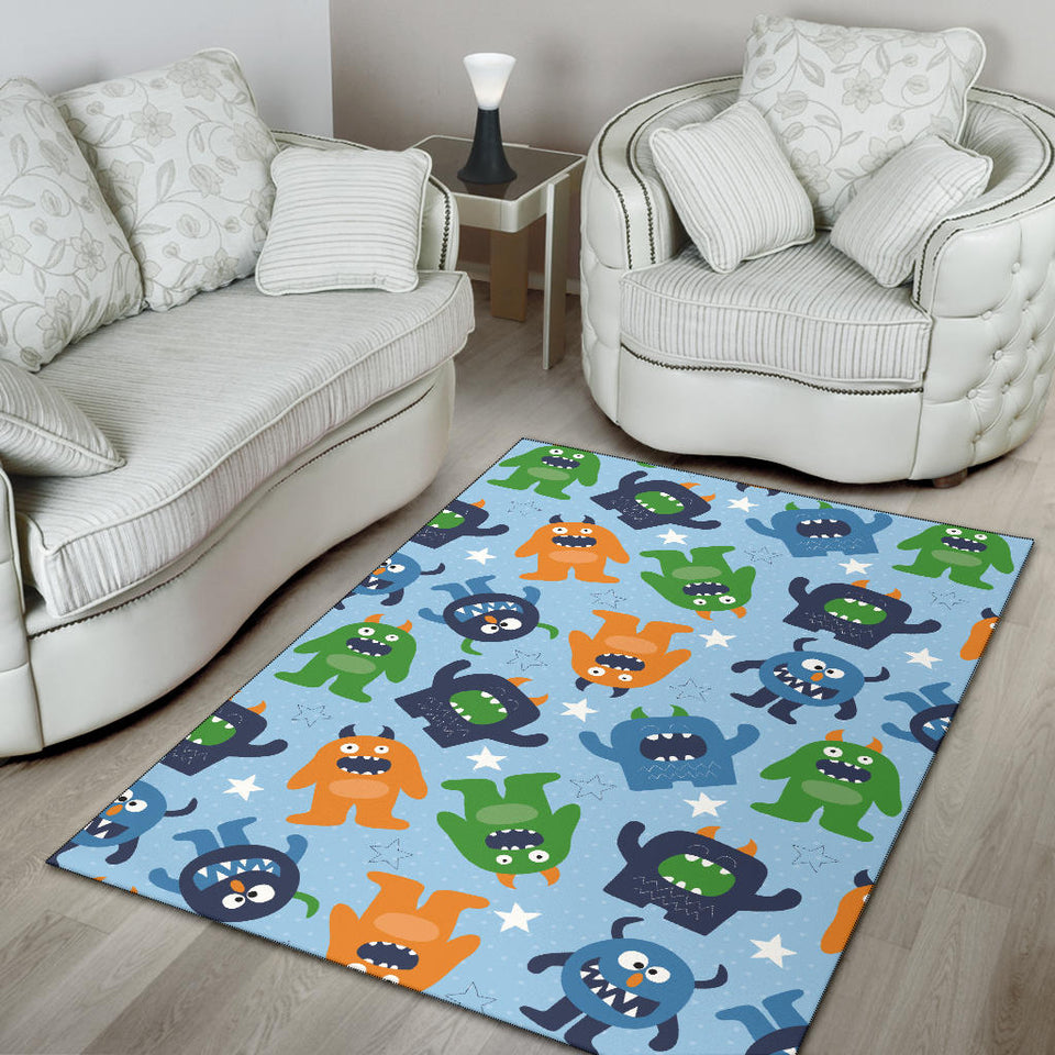 Alien Pattern Print Design 04 Area Rug