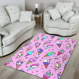 Cute Ice Cream Cone Animal Pattern Area Rug
