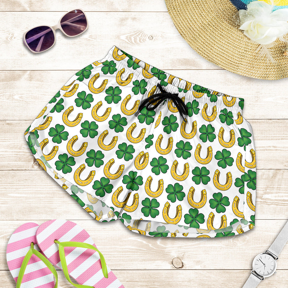 Horseshoes Pattern Print Design 04 Women Shorts