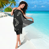 Hand Drawn Boomerang Australian Aboriginal Ornament Sarong