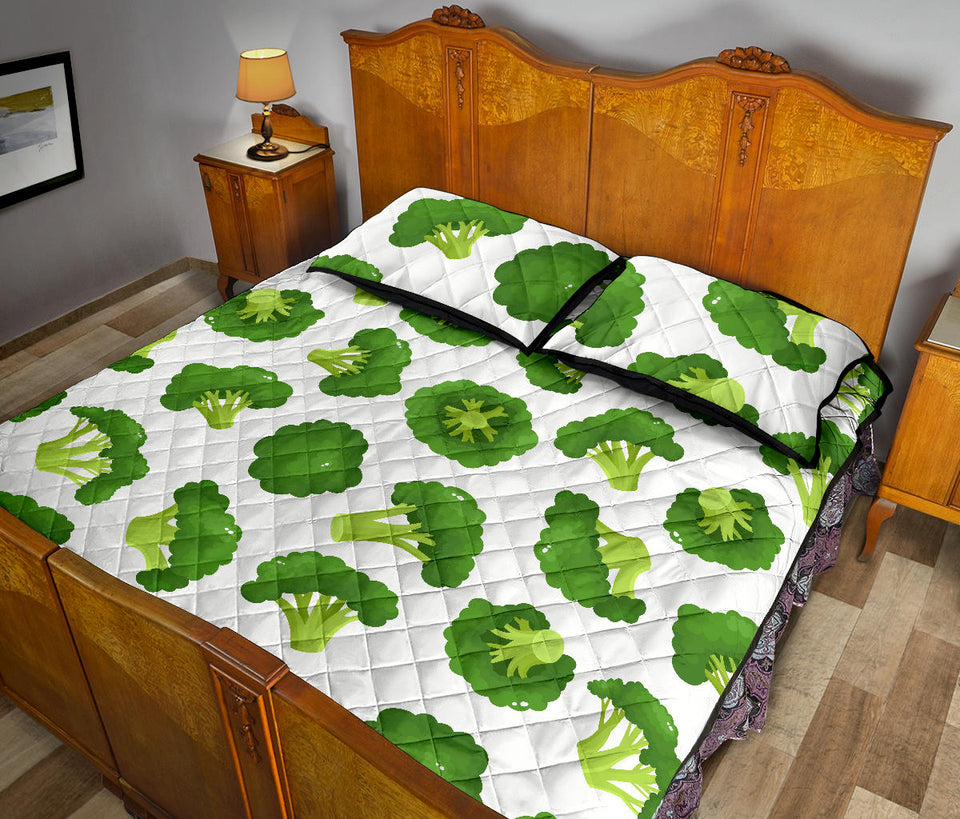 Cute broccoli pattern Quilt Bed Set