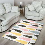 Whale Dot Pattern Area Rug