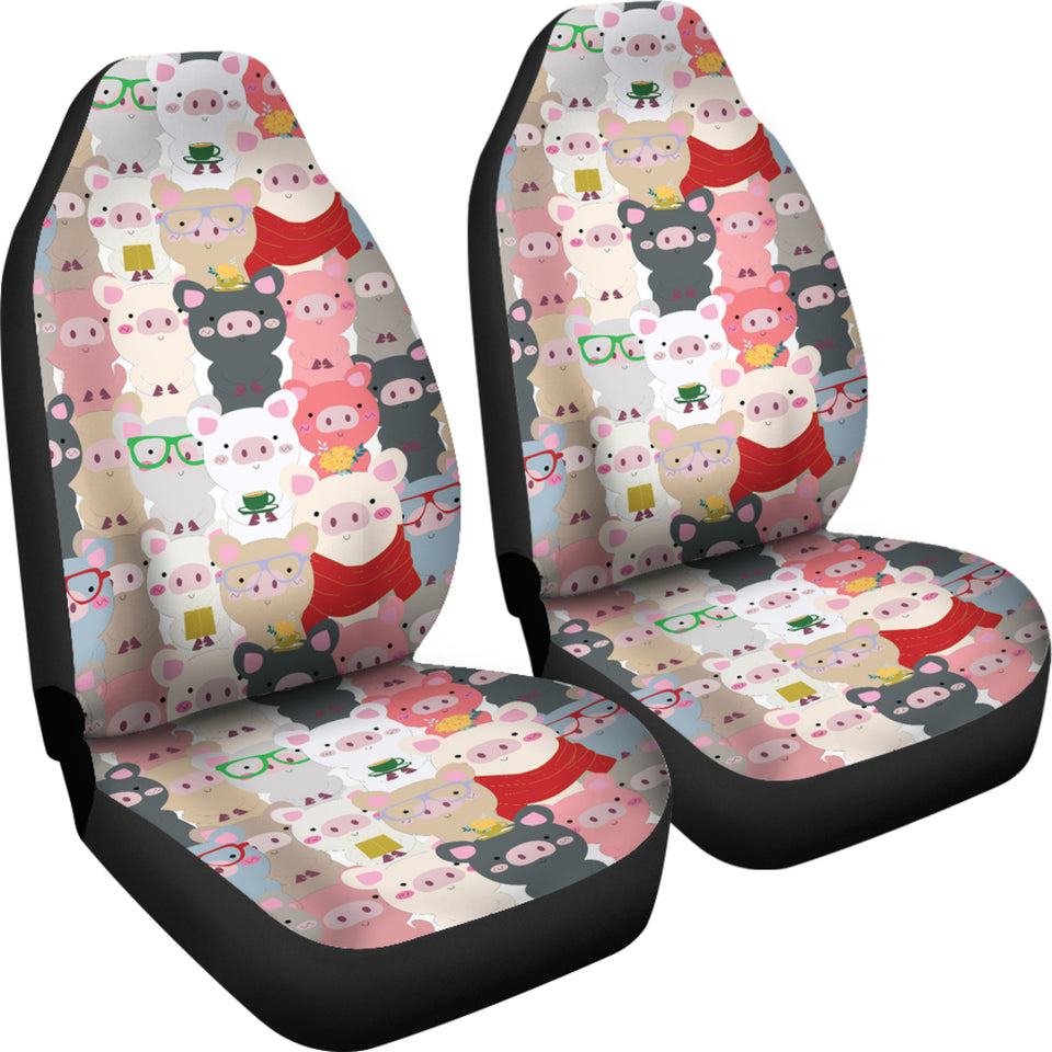 Pig Pattern Print Design 02 Universal Fit Car Seat Covers