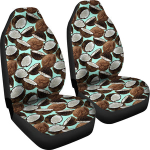 Coconut Pattern Print Design 03 Universal Fit Car Seat Covers