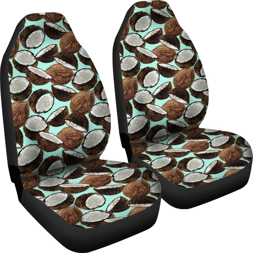 Coconut Pattern Print Design 03 Universal Fit Car Seat Covers