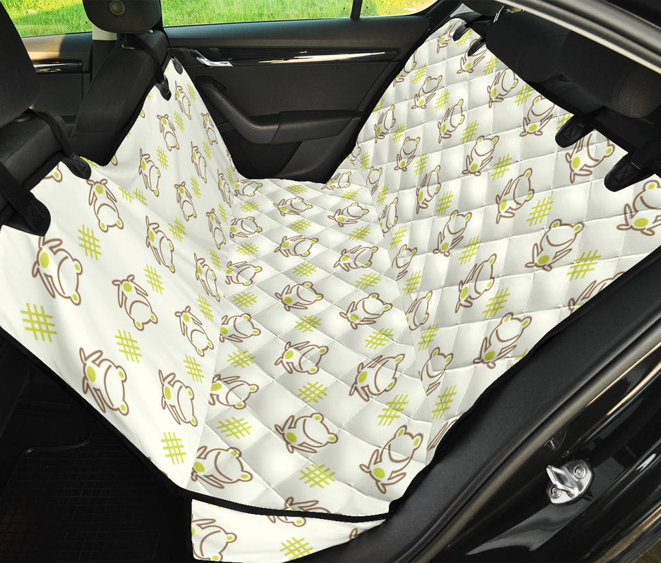 Cute Cartoon Frog Baby Pattern Dog Car Seat Covers
