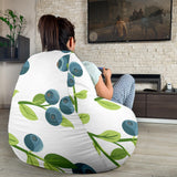 Blueberry White Background Bean Bag Cover