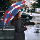 American Football Ball Star Stripes Pattern Umbrella