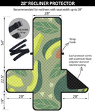 Avocado pattern Recliner Cover Protector