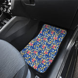 Popcorn Pattern Print Design 01 Front Car Mats