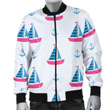 Sailboat Anchor Pattern Men'S Bomber Jacket