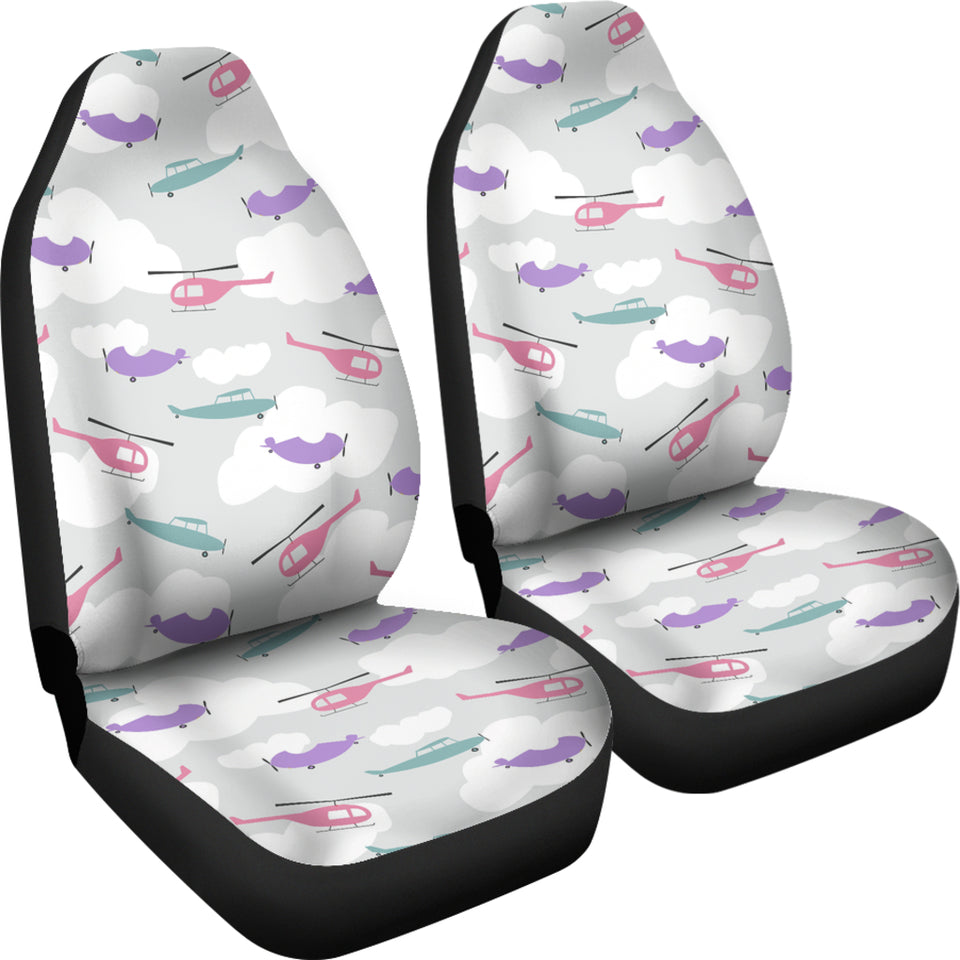 Helicopter Plane Pattern Universal Fit Car Seat Covers