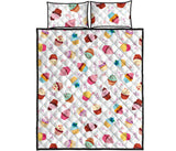 Cake cupcake design pattern Quilt Bed Set