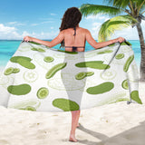 Cucumber Sketch Pattern Sarong