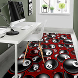 Billiard Ball Pattern Print Design 05 Area Rug