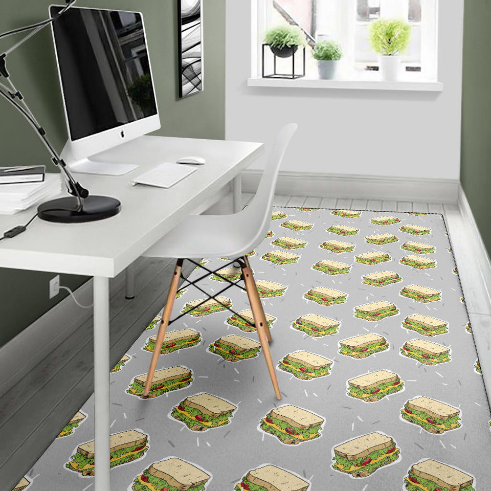 Sandwich Pattern Print Design 05 Area Rug