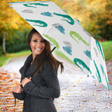 Watercolor Crocodile Pattern Umbrella