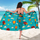 Hot Air Balloon Sky Pattern Sarong