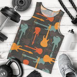 electric guitars pattern Men Tank Top