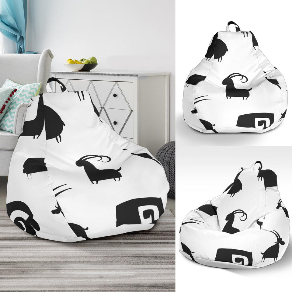 Goat Ram Pattern Bean Bag Cover