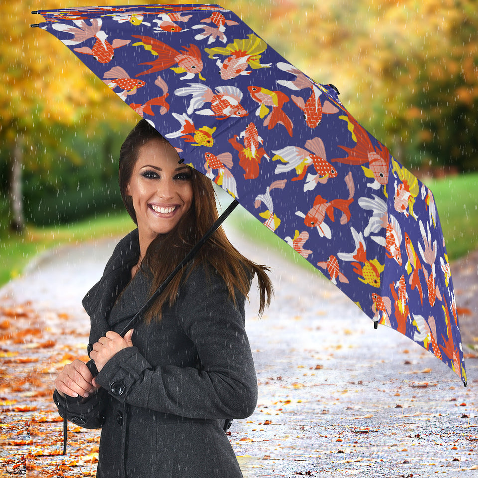 Goldfish Pattern Print Design 04 Umbrella