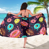 Colorful Donut Glaze Pattern Sarong
