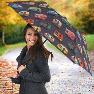 Camper Van Pattern Print Design 02 Umbrella