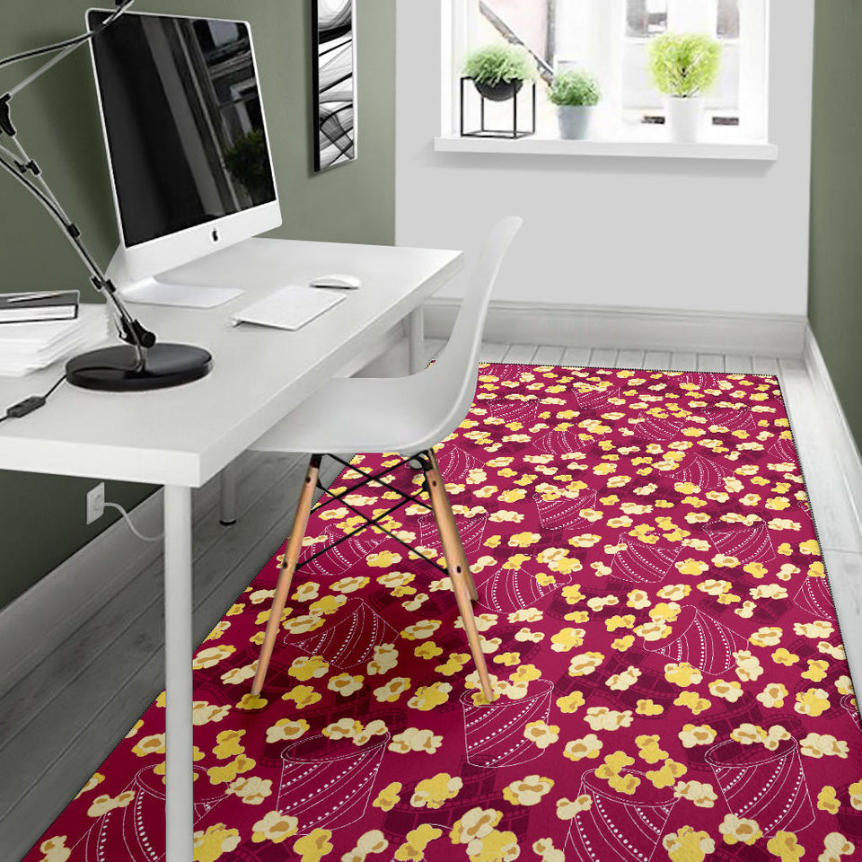 Popcorn Pattern Print Design 02 Area Rug