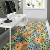Dice Pattern Print Design 05 Area Rug