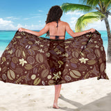 Coffee Bean Flower Pattern Sarong