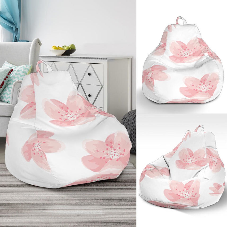 Pink Sakura Cherry Blossom Pattern Bean Bag Cover