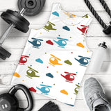 Colorful helicopter pattern Men Tank Top