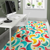 Colorful Moon Pattern Area Rug