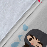 Cute Ninja Pattern Premium Blanket