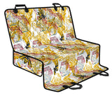 Cool Bee Honeycomb Leaves Pattern Dog Car Seat Covers