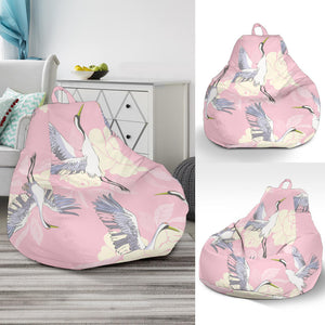 Japanese Crane Rose Pattern Bean Bag Cover